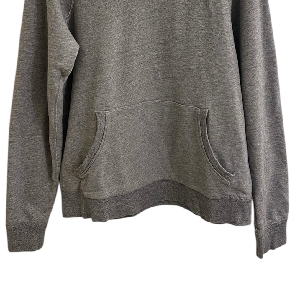 J.CREW VINTAGE FLEECE HOODED SWEATSHIRT SZ MEDIUM SOFT GRAY HOODIE THICK & WARM - Picture 4 of 15